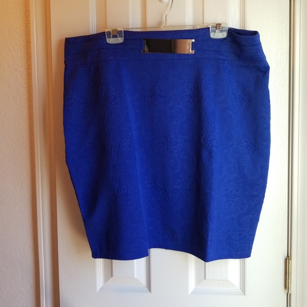 *NWT KOKO AILIS FASHION COBALT BLUE SKIRT 2X